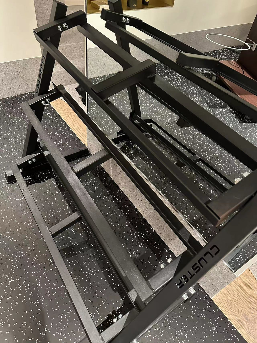 Cluster Three-Tier Hexagonal Dumbbell Rack