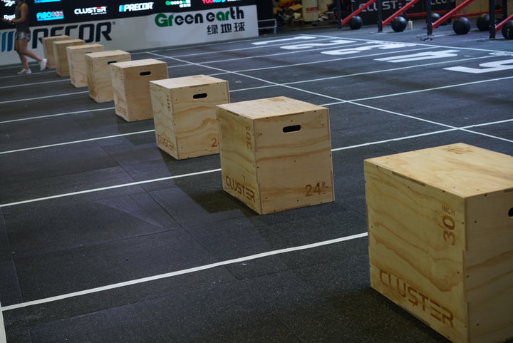 Cluster Wood Plyo Box - 50x60x70cm