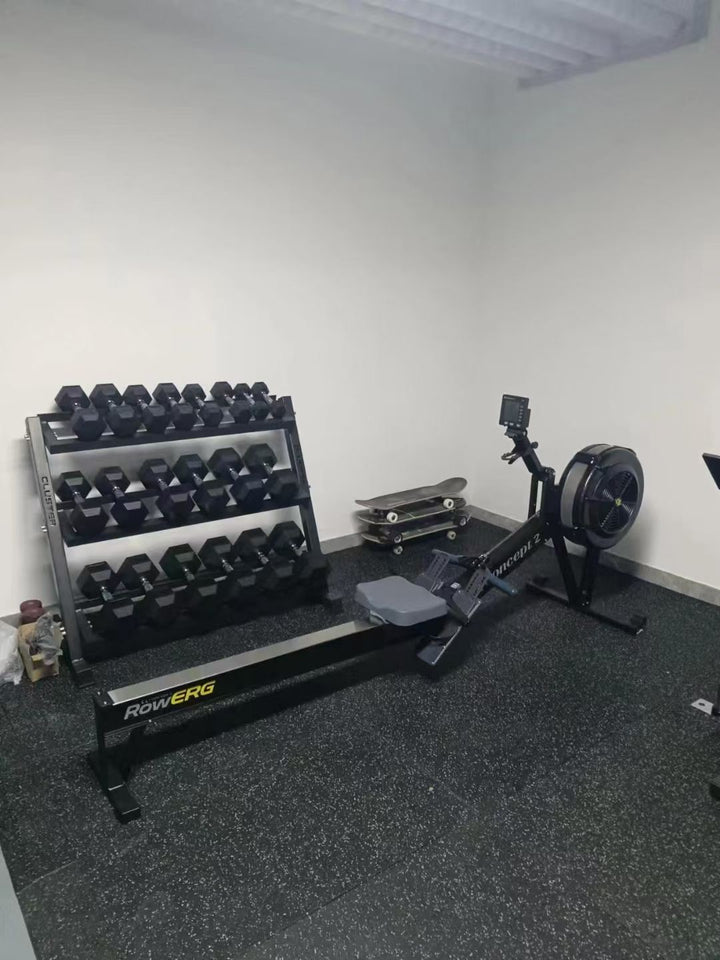 Cluster Three-Tier Hexagonal Dumbbell Rack