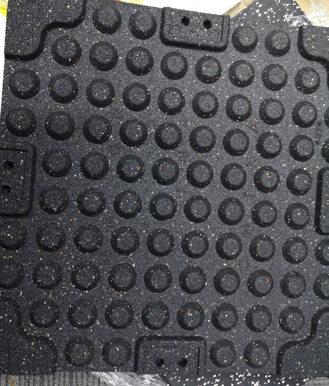 Composite Rubber Flooring Mat 1x1m