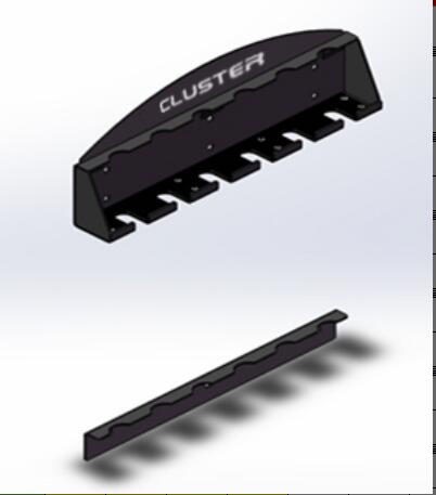 Cluster 6 Vertical Bar Hanger
