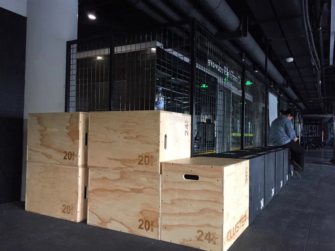 Cluster Wood Plyo Box - 50x60x70cm