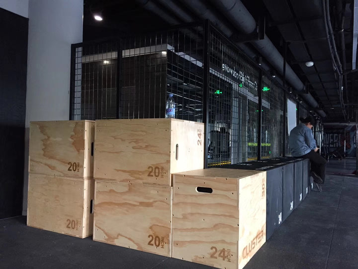 Cluster Wood Plyo Box - 50x60x70cm