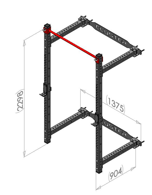 Cluster Wall Mount Foldable Rack