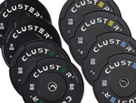 100KG Black Bumper Plate Set (Bundle Deal!)