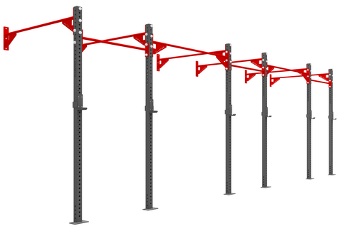 Pro Wall Mounted Rig - 3 Squat Stations