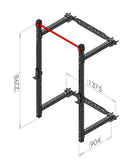 Cluster Fitness Fold Back Wall Mounted Rack